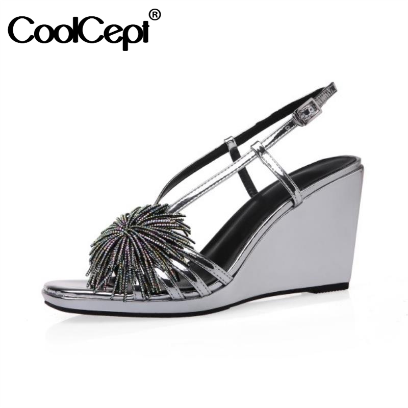 CoolCept New Woman Sandals Wedges String Beads Summer Shoes Woman Fashion Cool Party Club Shoes Footwear Size 34-39, Black
CoolCept New Woman Sandals Wedges String Beads Summer Shoes Woman Fashion Cool Party Club Shoes Footwear Size 34-39, Black