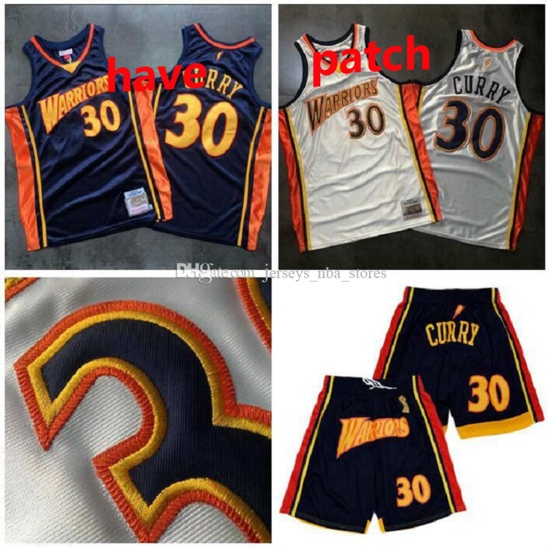 ThrowbackGoldenStateWarriors 30 StephenCurry Jersey Mitchell & Ness Dense 2009-10 Retro Silk Basketball Jerseys 01