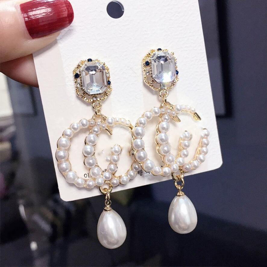 Layers Gold Silver Earrings Letters Dangle Drop Pearl Rhinestone Earring Ear Studs For Women Wedding Party Jewelr designer stud earrings
Layers Gold Silver Earrings Letters Dangle Drop Pearl Rhinestone Earring Ear Studs For Women Wedding Party Jewelr designer stud earrings