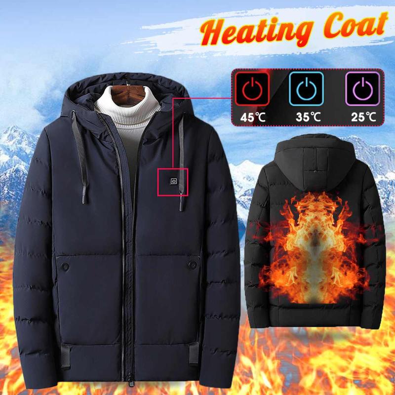 Hooded Winter Thermal Warmer Jackets Winter Men Electric USB Heated Hooded Warm Overcoat Heating Coat Coats Jacket, Black
Hooded Winter Thermal Warmer Jackets Winter Men Electric USB Heated Hooded Warm Overcoat Heating Coat Coats Jacket, Black
