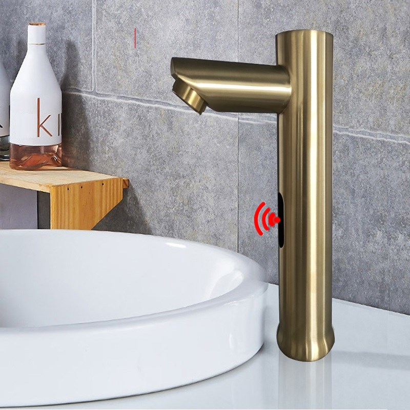 MTTUZK Deck Mounted Brushed Gold Brass Automatic Sensor Faucet Bathroom Round Basin Touchless infrared Faucet Hot Cold Taps
MTTUZK Deck Mounted Brushed Gold Brass Automatic Sensor Faucet Bathroom Round Basin Touchless infrared Faucet Hot Cold Taps