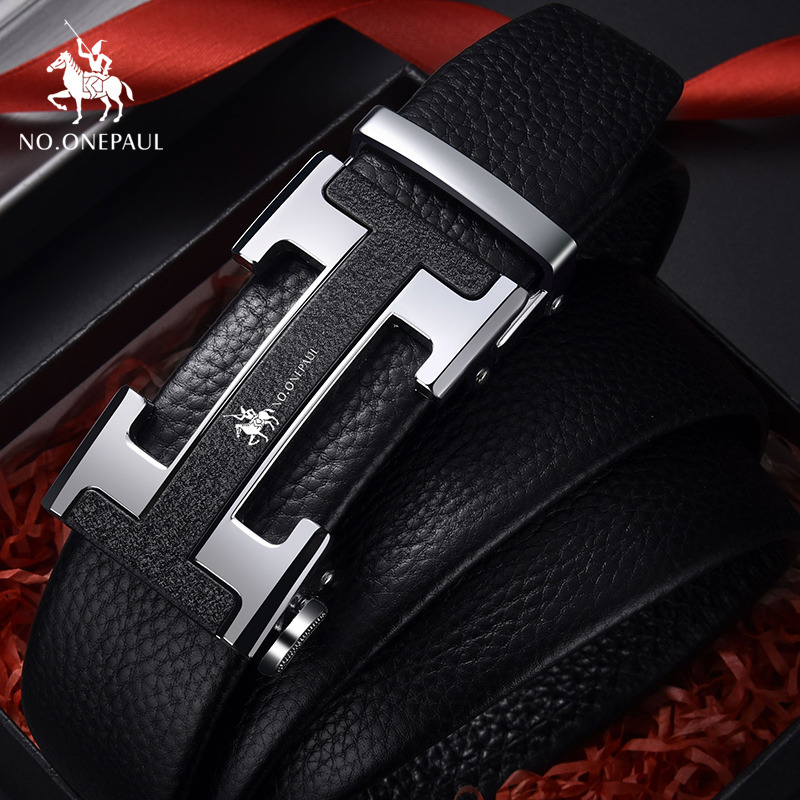 No.onepaul Male Young Man Automatic Buckle Pure First Layer Leather Belt Men's Trendy Cowhide Business H-shaped, Black;brown
No.onepaul Male Young Man Automatic Buckle Pure First Layer Leather Belt Men's Trendy Cowhide Business H-shaped, Black;brown