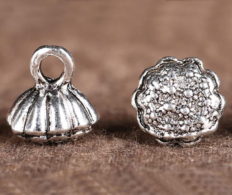 Epacket DHL No fading and no rusting Tibetan silver lotus flower pendant DFMXD024 jewelry Charms pendants
