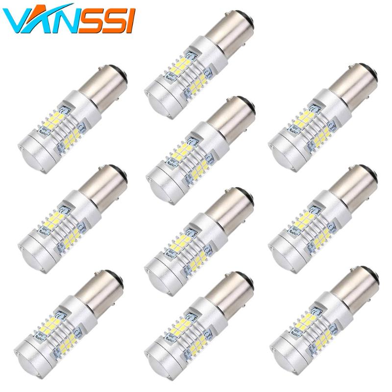 VANSSI 10pcs 1157 Bay15d P21/5W LED Bulbs for Tail Lights Brake Light Bulbs 12-24V White/Red, As pic
VANSSI 10pcs 1157 Bay15d P21/5W LED Bulbs for Tail Lights Brake Light Bulbs 12-24V White/Red, As pic