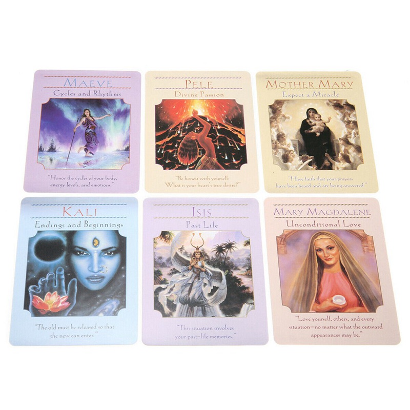 Goddess English Oracle Cards Deck Play Games Tarot Cards Guidance Divination Fate Board Game Playing Card Games For Women
