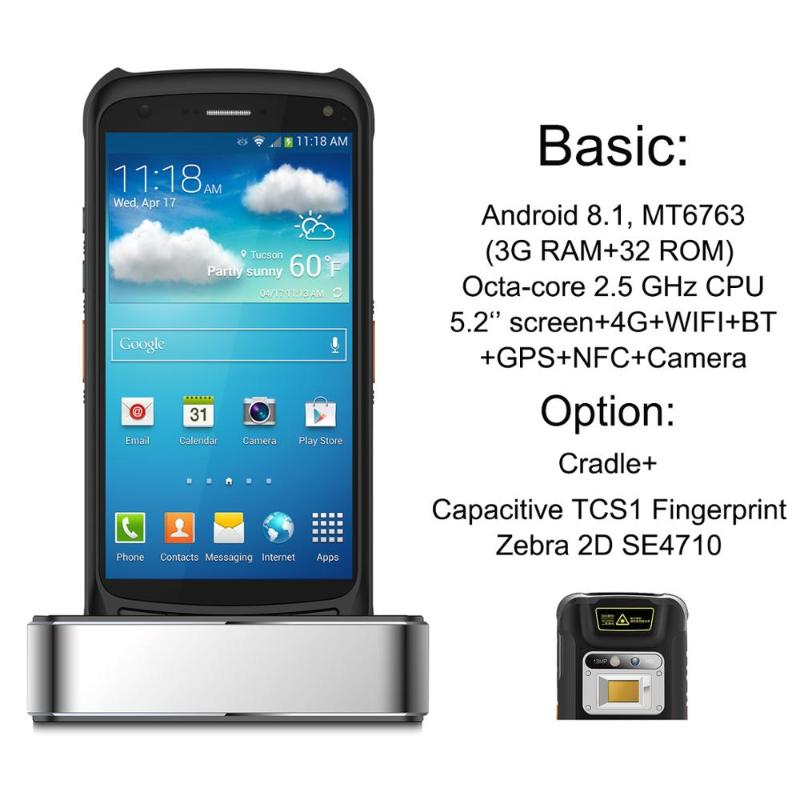 C71 Qctacore 2.5G CPU Android 8.1 TCS1 Fingerprint PDA Mobile Data Collector 2D Barcode Scanner with 3G RAM 32G ROM Cradle
C71 Qctacore 2.5G CPU Android 8.1 TCS1 Fingerprint PDA Mobile Data Collector 2D Barcode Scanner with 3G RAM 32G ROM Cradle
