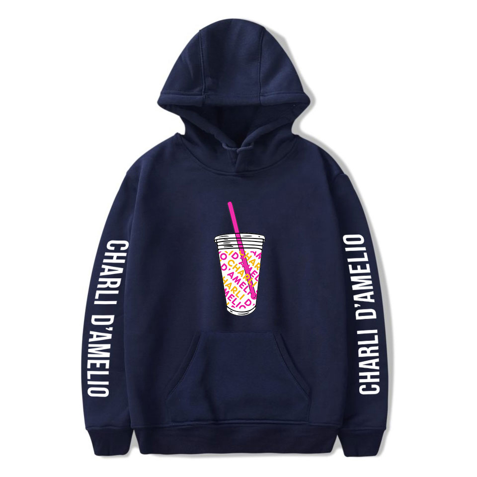 New Ice Coffee Splatter Hoodies Sweatshirts Men Women Fashion oversized hoodie Charli DAmelio Pullover Unisex Costume Tracksuits MX200812