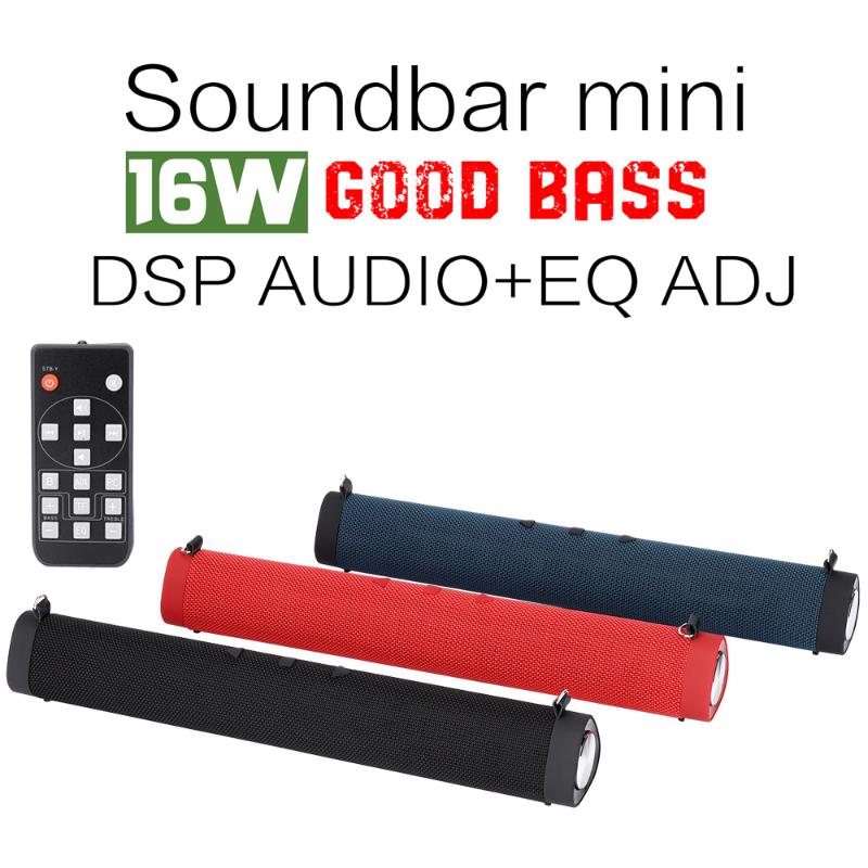 16W Bluetooth 5.0 Soundbar Speaker 4x42mm Horns Stereo TF Subwoofer Column Three DSP Sound Effects for Indoor Outdoor Camping
16W Bluetooth 5.0 Soundbar Speaker 4x42mm Horns Stereo TF Subwoofer Column Three DSP Sound Effects for Indoor Outdoor Camping