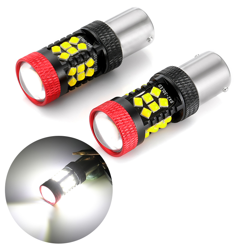 2Pcs New Car Brake Light 3030 30SMD 8.4W Reversing Light 1156 1157 T20 T25 White Yellow Mini Car Signal Brake Lamps, As pic
2Pcs New Car Brake Light 3030 30SMD 8.4W Reversing Light 1156 1157 T20 T25 White Yellow Mini Car Signal Brake Lamps, As pic