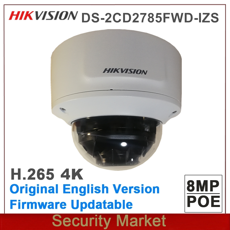 DS-2CD2785FWD-IZS 8MP POE CCTV Camera H.265 IR 50m Vari-focal 2.8-12mm Dome IP Camera Video Surveillance
DS-2CD2785FWD-IZS 8MP POE CCTV Camera H.265 IR 50m Vari-focal 2.8-12mm Dome IP Camera Video Surveillance