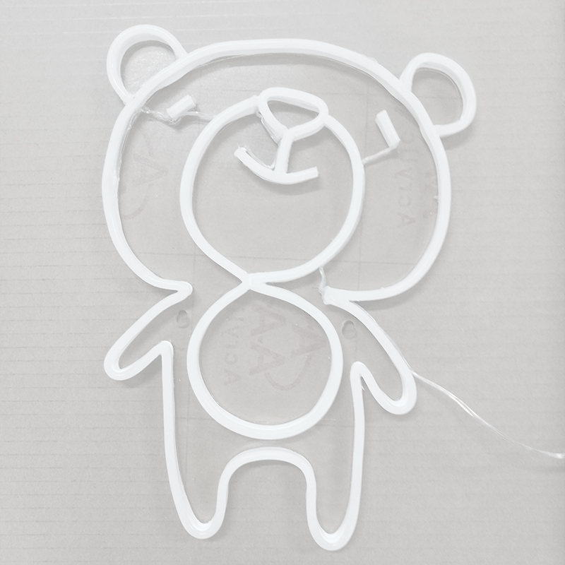neon light Bear Sign home shop kid's bedroom wall decoration handmade safe 12 V Super Bright