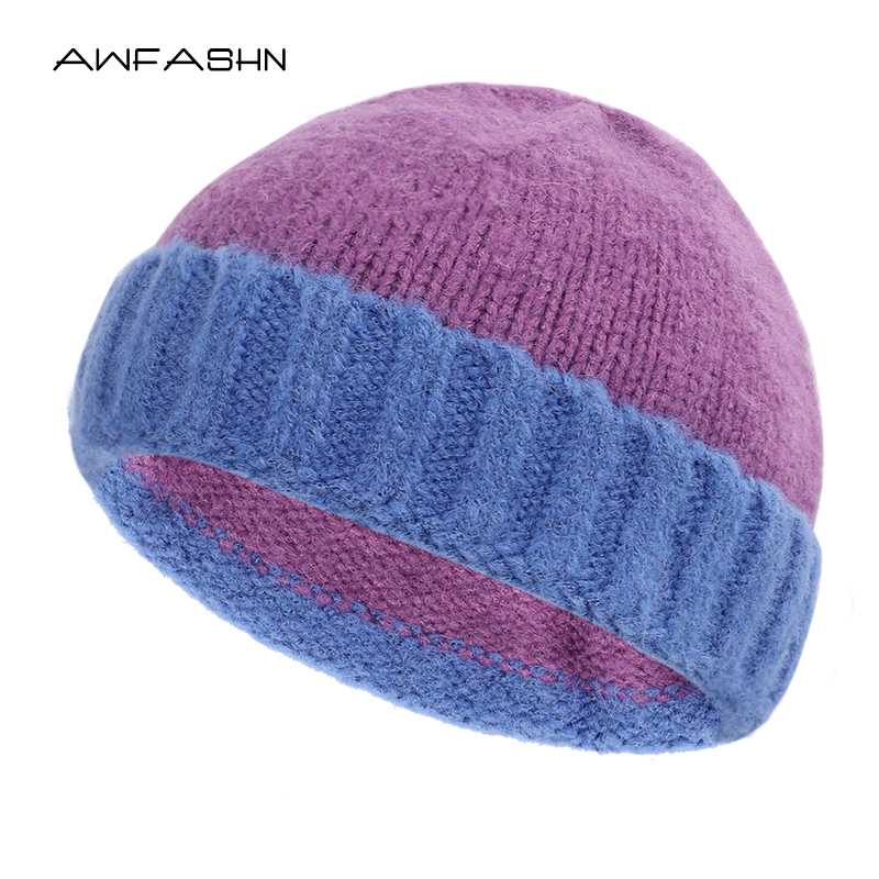 New High Quality Wool Thick Knit Beanie Hat Winter Women Men Fashion Color Matching Casual Hat Warm Soft Cap Boys Girls Bonnet
New High Quality Wool Thick Knit Beanie Hat Winter Women Men Fashion Color Matching Casual Hat Warm Soft Cap Boys Girls Bonnet