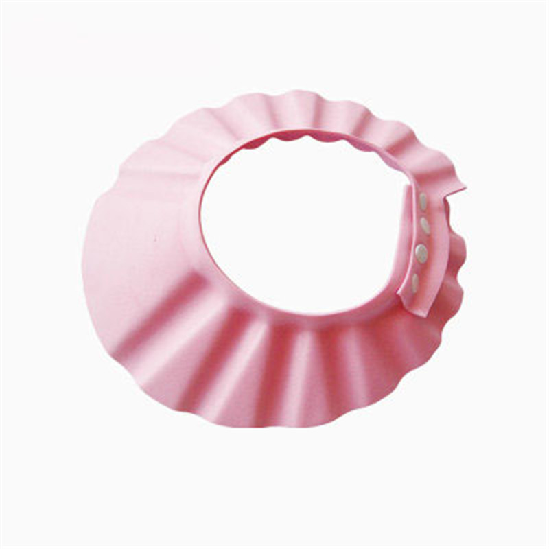 New Adjustable Baby Kids Haircut Shampoo Bath Bathing Shower Cap Hat With Ears Wash Hair Protector Eye Water-proof Splas