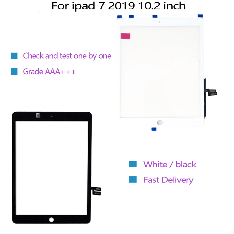 For iPad 7 10.2 inch A2197 A2200 A2198 Touch Screen Digitizer Glass Panel with Adhesive Tape
For iPad 7 10.2 inch A2197 A2200 A2198 Touch Screen Digitizer Glass Panel with Adhesive Tape