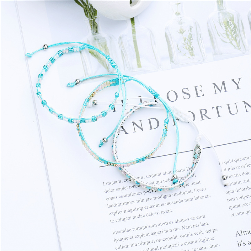 Braided Bracelets Bangles Handmade Adjustable Weave Rope Wide Chain Bracelet For Women Men Jewelry fashion charm bracelet