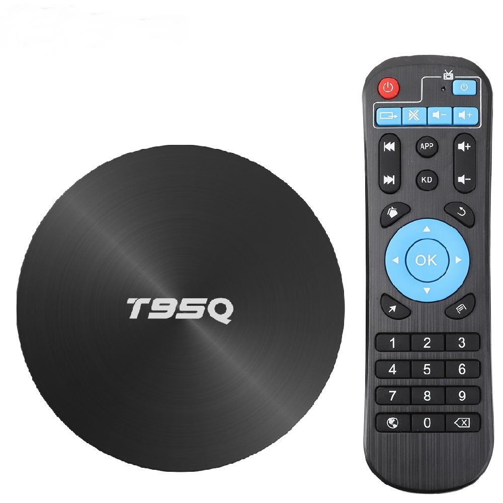 T95Q TV BOX Android 9.0 4GB 32GB 64GB Smart TVBox Amlogic S905X3 Quad Core 2.4G&5GHz Wifi BT 100M 4K Media Player
T95Q TV BOX Android 9.0 4GB 32GB 64GB Smart TVBox Amlogic S905X3 Quad Core 2.4G&5GHz Wifi BT 100M 4K Media Player