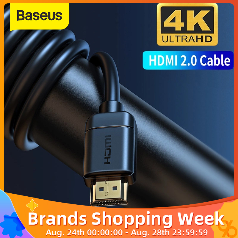 Baseus Cable 4K to 4K 2.0 Cable High Speed 1080P 3D Gold Plated for HDTV XBOX PS4 Computer Wire Cord
Baseus Cable 4K to 4K 2.0 Cable High Speed 1080P 3D Gold Plated for HDTV XBOX PS4 Computer Wire Cord