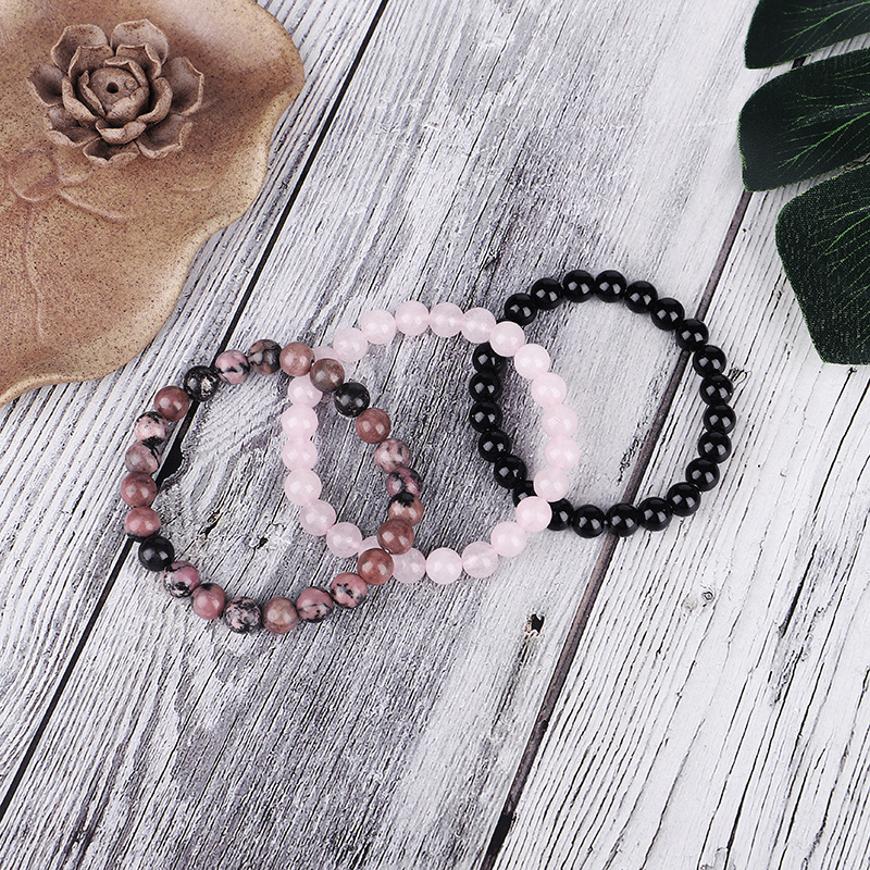 3 Pcs/set Bracelets For Women Lava Natural Stone White and Black Yin Yang Men Beaded Bracelet Couples Distance Yoga Bangles Love
