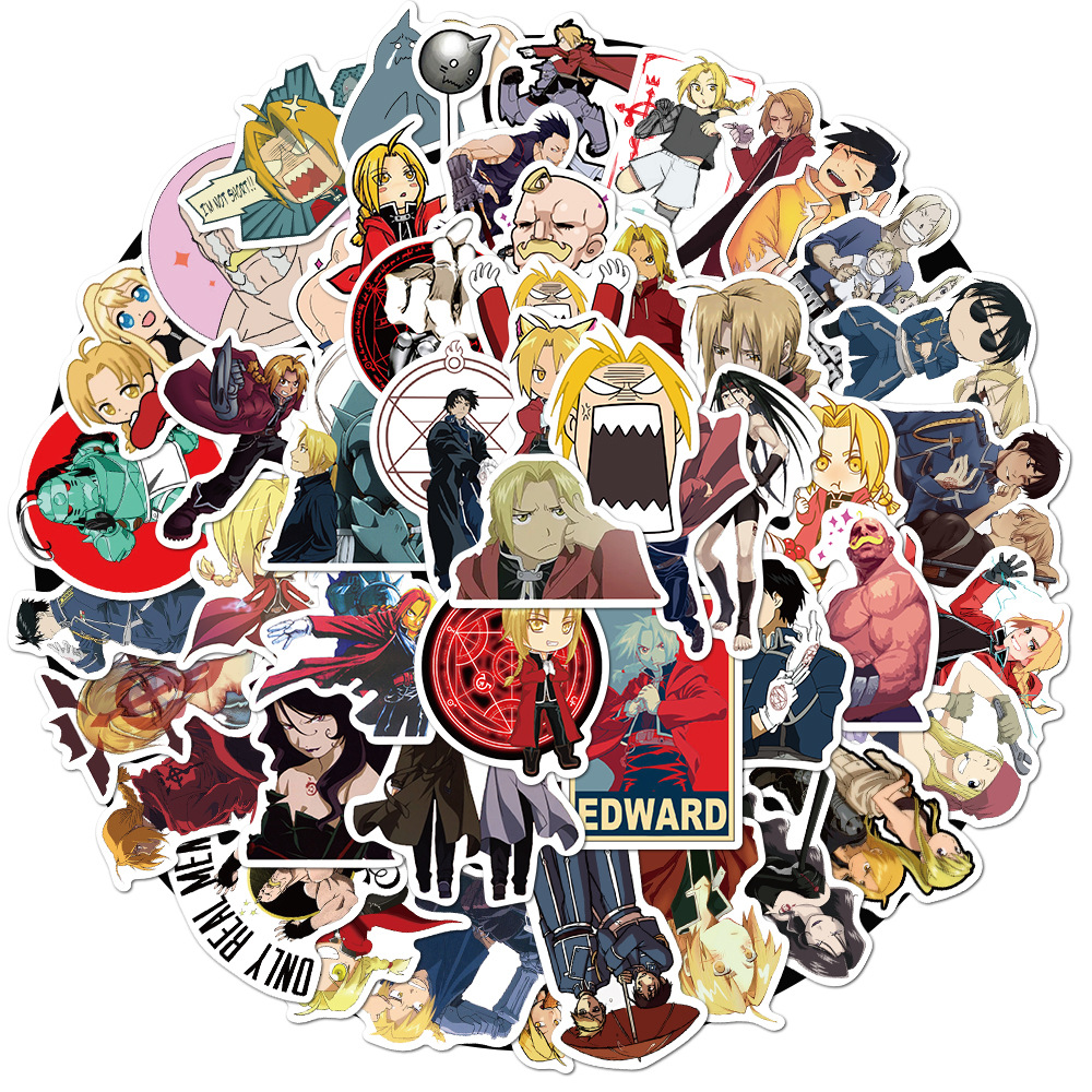 50PCS Mixed Skateboard Stickers Fullmetal Alchemist For Car Laptop Fridge Stickers Pad Bicycle Bike Motorcycle PS4 Notebook Guitar Pvc Decal, Multi colors
50PCS Mixed Skateboard Stickers Fullmetal Alchemist For Car Laptop Fridge Stickers Pad Bicycle Bike Motorcycle PS4 Notebook Guitar Pvc Decal, Multi colors