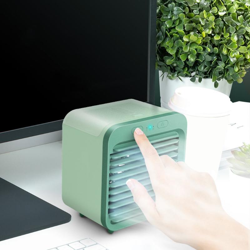 2025 new Mini Portable Conditioner Multifunction Humidifier Purifier Usb Air Cooler Fan Water Tank Home Upgraded Mute Office T1G5712044 Free