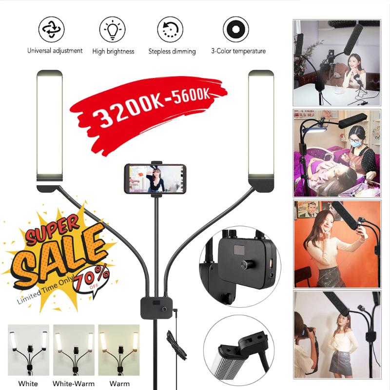 Pixco LED Double Arms Fill Ring Light, Long LED Strips, 45W 3200-5600K Photo Studio Fill lamp, for YouTube Makeup Video
Pixco LED Double Arms Fill Ring Light, Long LED Strips, 45W 3200-5600K Photo Studio Fill lamp, for YouTube Makeup Video