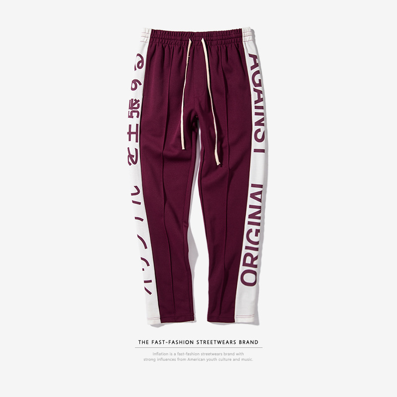 INFLATION Mens Streetwear Sweatpants 2020 Hip Hop Casual Joggers Sweatpants Men Street Fashion Trousers LJ200827