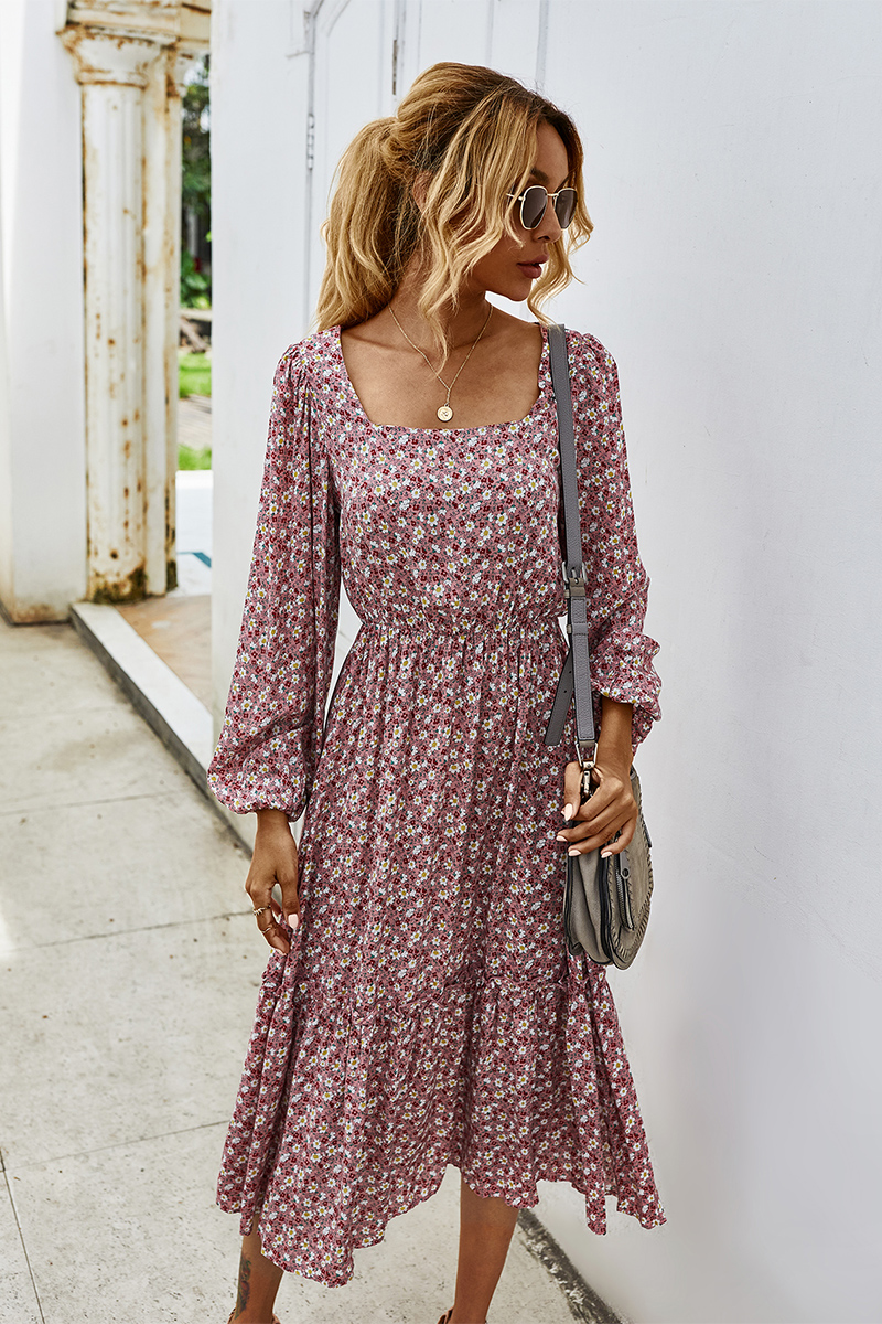 Elegant Women Full Sleeve Dress Fashion Autumn Elastic Waist O-Neck Print A-line Party Vestidos Casual Dresses For Female 203033, Pink
Elegant Women Full Sleeve Dress Fashion Autumn Elastic Waist O-Neck Print A-line Party Vestidos Casual Dresses For Female 203033, Pink
