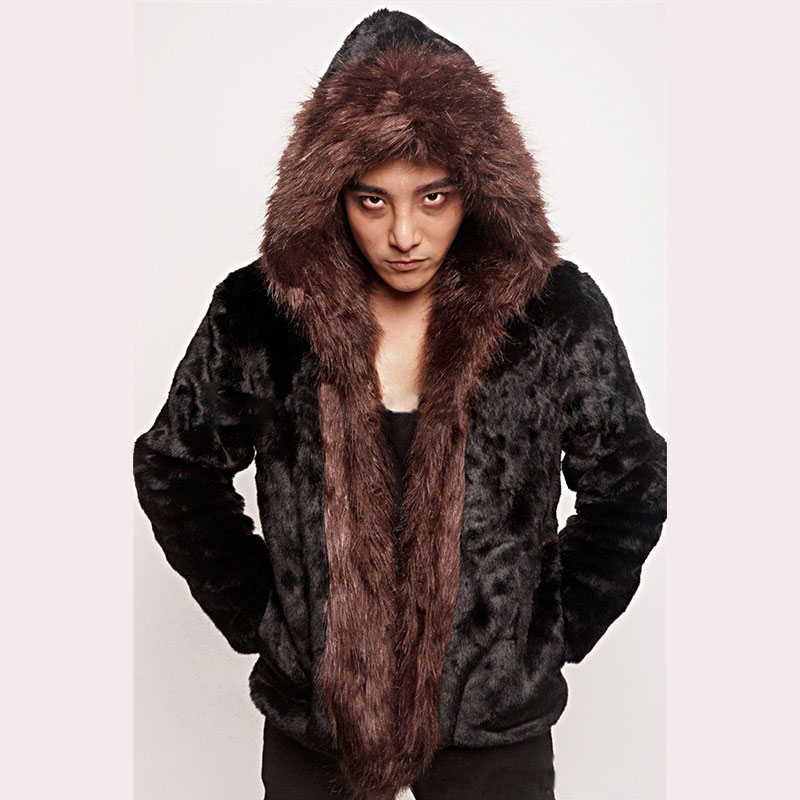 2020 Black Men Fake Rex Fur Coats Faux Brown Fur Collar New Fashion Warm Winter Hooded Jackets Luxury Overcoats
2020 Black Men Fake Rex Fur Coats Faux Brown Fur Collar New Fashion Warm Winter Hooded Jackets Luxury Overcoats