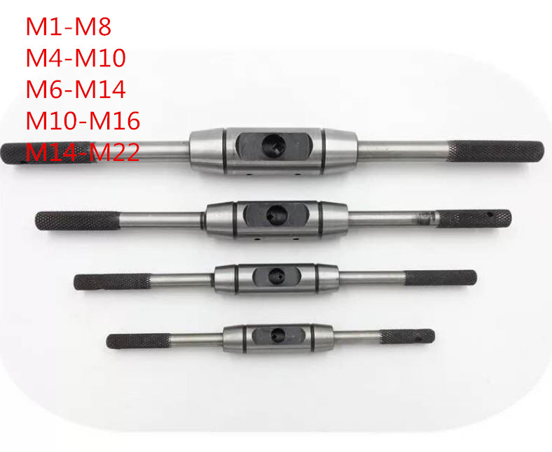 Hot sales Adjustable Hand Tap Wrench Holder M1-M8 M4-M10 M6-M16 M10-M16 M14-M22 Thread Metric Handle Tapping Reamer Tool
Hot sales Adjustable Hand Tap Wrench Holder M1-M8 M4-M10 M6-M16 M10-M16 M14-M22 Thread Metric Handle Tapping Reamer Tool