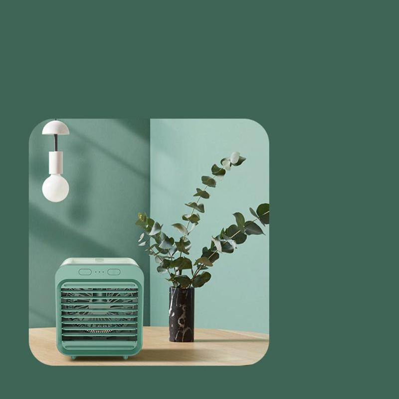 2025 new Mini Portable Conditioner Multifunction Humidifier Purifier Usb Air Cooler Fan Water Tank Home Upgraded Mute Office T1G5712044 Free