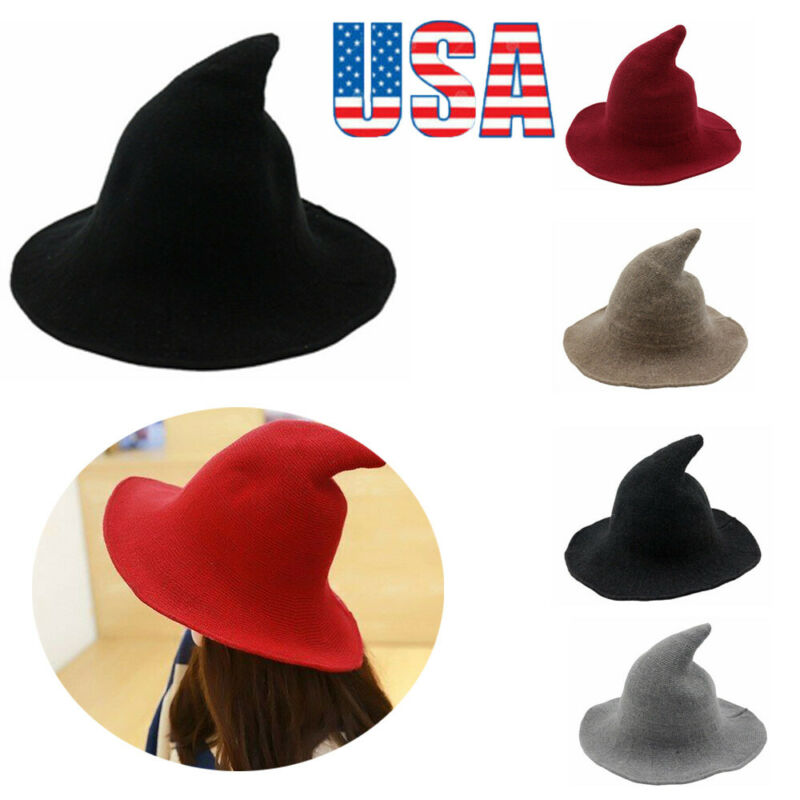 1 Piece Modern Halloween Witch Hat Woolen Women Lady Made From Fashionable Sheep Wool Halloween Party hat festival party, Black
1 Piece Modern Halloween Witch Hat Woolen Women Lady Made From Fashionable Sheep Wool Halloween Party hat festival party, Black