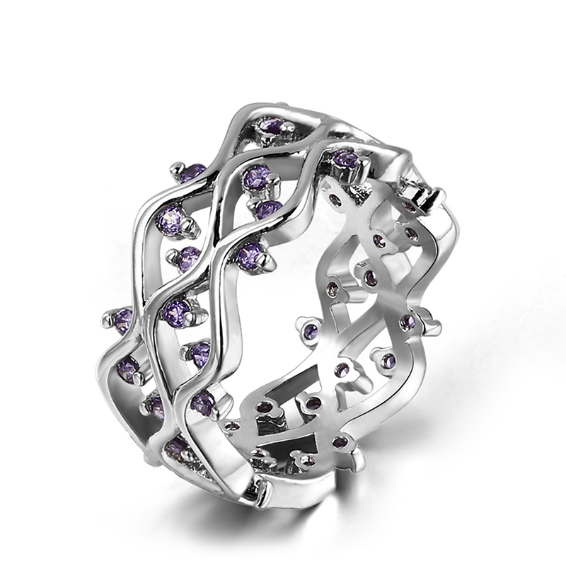 Luxury Flower Rings For Women Fashion Lady Purple Crystal Ring Jewelry Elegant Female Wedding Party Jewelry
Luxury Flower Rings For Women Fashion Lady Purple Crystal Ring Jewelry Elegant Female Wedding Party Jewelry