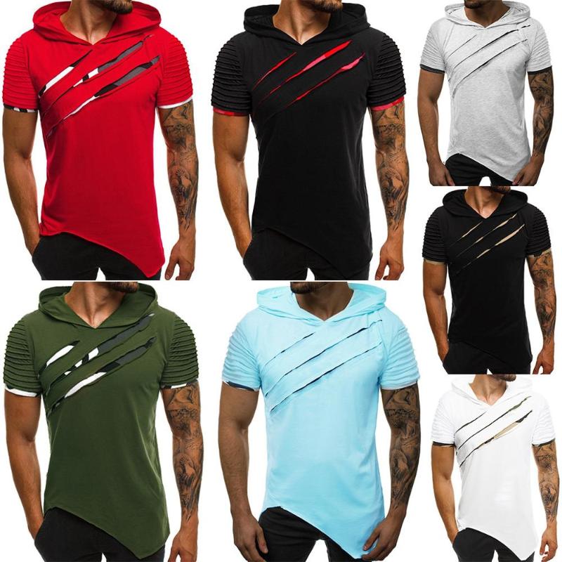 Moomphya 2020 Ripped patchwork short sleeve hooded t shirt men Streetwear hip hop Pleated sleeve funny men t-shirt Summer tshirt, Army green
Moomphya 2020 Ripped patchwork short sleeve hooded t shirt men Streetwear hip hop Pleated sleeve funny men t-shirt Summer tshirt, Army green