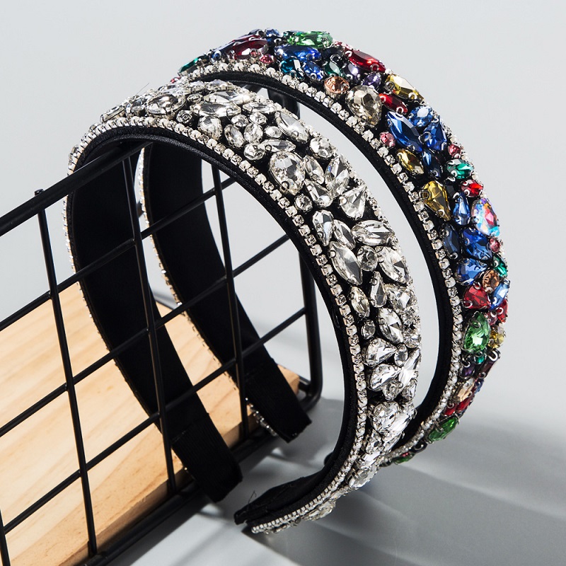 Ins Popular Rhinestone Headbands Baroque Hairband Crystal Wide Headband Fashion Temperament Headwear Wedding Hair Jewelry for Women Girls
Ins Popular Rhinestone Headbands Baroque Hairband Crystal Wide Headband Fashion Temperament Headwear Wedding Hair Jewelry for Women Girls