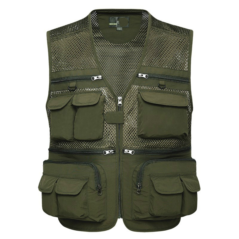 Hiking Vest Outdoor Fishing Vests Quick Dry Breathable Multi Pocket Mesh Jackets Photography Hiking Vest sports Army green
Hiking Vest Outdoor Fishing Vests Quick Dry Breathable Multi Pocket Mesh Jackets Photography Hiking Vest sports Army green