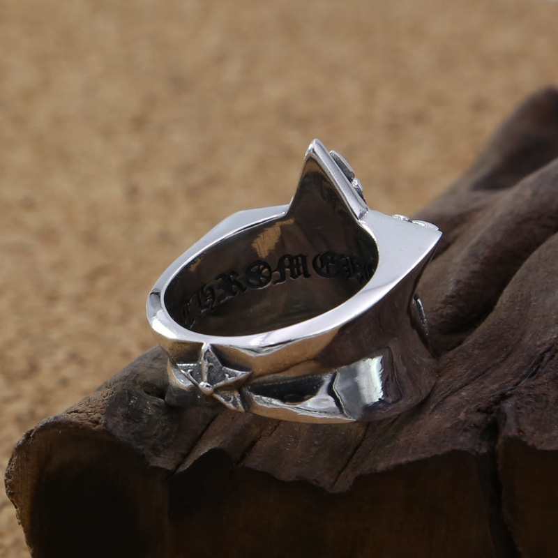 Vintage style 925 sterling silver handmade jewelry antique silver star band rings American European designer men's rings free shipping