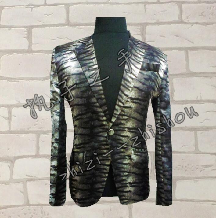 men leopard suits designs homme terno stage costumes for singers men sequin blazer dance clothes jacket style dress punk rock, Gray
men leopard suits designs homme terno stage costumes for singers men sequin blazer dance clothes jacket style dress punk rock, Gray