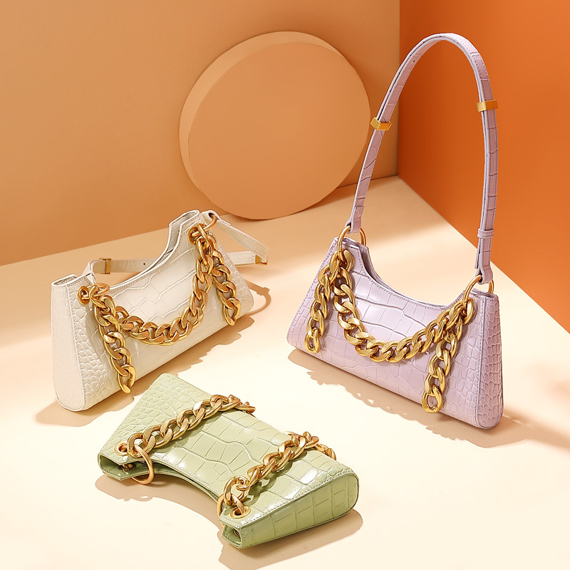 Pathto Genuine Leather Baguette Bags for Women 2020 Luxury Designer Hand Bag Adjustable Strap Crocodile Pattern Shoulder Bag, Beige
Pathto Genuine Leather Baguette Bags for Women 2020 Luxury Designer Hand Bag Adjustable Strap Crocodile Pattern Shoulder Bag, Beige