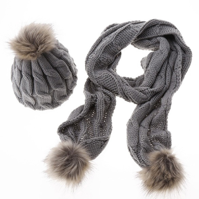 Hot Selling 2Pcs Ski Hat and Scarf Cold Warm Winter Hats for Women Knitted pompom hat Bonnet Warm Cap Solid Skullies Beanies, White
Hot Selling 2Pcs Ski Hat and Scarf Cold Warm Winter Hats for Women Knitted pompom hat Bonnet Warm Cap Solid Skullies Beanies, White