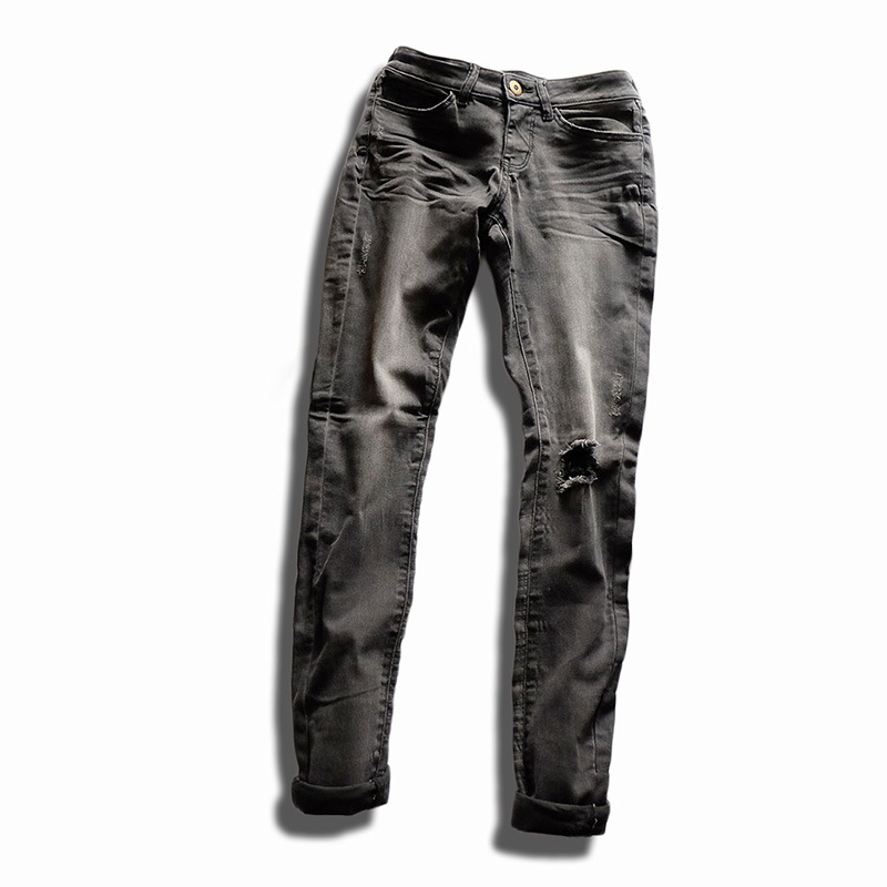 Men Jeans Stretch Destroyed Ripped Design Fashion Slim Fit Skinny Denim Trousers Zipper Skinny Jeans For Men, Gray
Men Jeans Stretch Destroyed Ripped Design Fashion Slim Fit Skinny Denim Trousers Zipper Skinny Jeans For Men, Gray