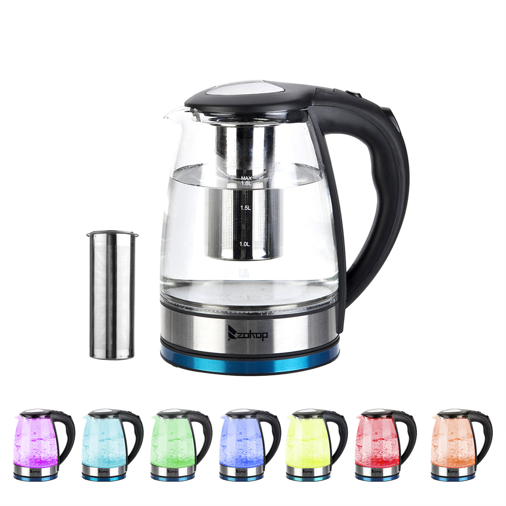 1.8L Stainless 1500W Steel Electric Glass Kettle Water Kettle with Filter Kitchen Tool Ship from USA
1.8L Stainless 1500W Steel Electric Glass Kettle Water Kettle with Filter Kitchen Tool Ship from USA
