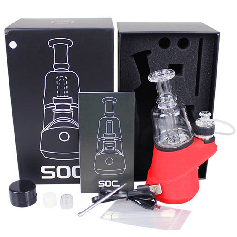 MOQ 1Pcs Original SOC Enail Kits 2800mAh Wax Concentrate Shatter Budder Dab Rig With 4 Heat Settings Glass Vaporizer Vape Kit, Multi
MOQ 1Pcs Original SOC Enail Kits 2800mAh Wax Concentrate Shatter Budder Dab Rig With 4 Heat Settings Glass Vaporizer Vape Kit, Multi