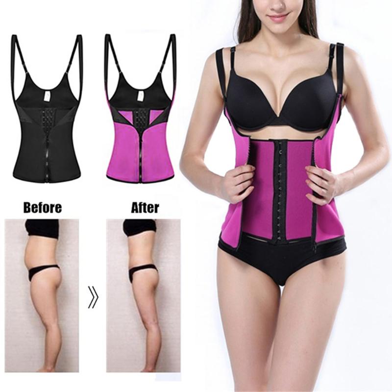 Corset Body Shaper Bodysuit Vest For Women With Zipper Adjustable Straps, Black
Corset Body Shaper Bodysuit Vest For Women With Zipper Adjustable Straps, Black