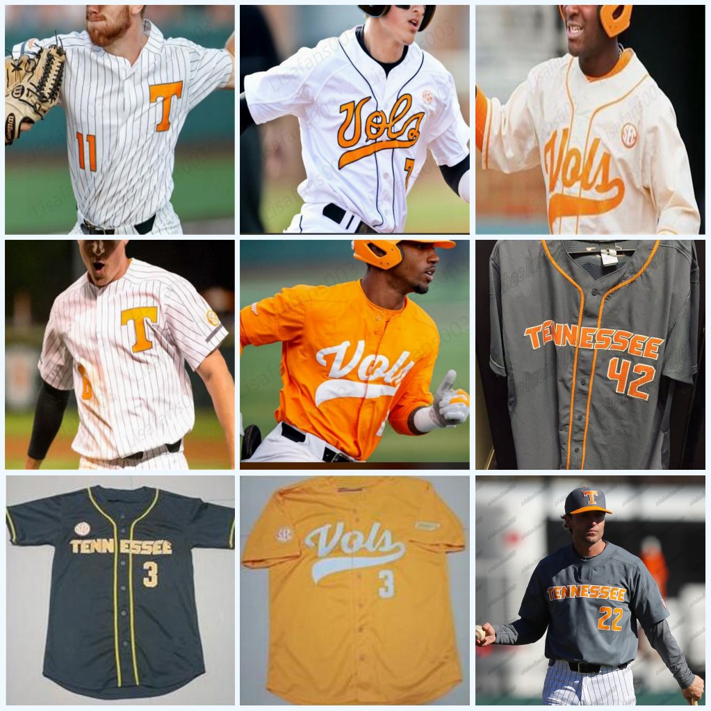 Custom NCAA Tennessee Volunteers 3 Todd Helton #11 Yan Gomes 19 Matt Duffy 21 Eric Gilliam mens youth Baseball stitched Jersey, White
Custom NCAA Tennessee Volunteers 3 Todd Helton #11 Yan Gomes 19 Matt Duffy 21 Eric Gilliam mens youth Baseball stitched Jersey, White