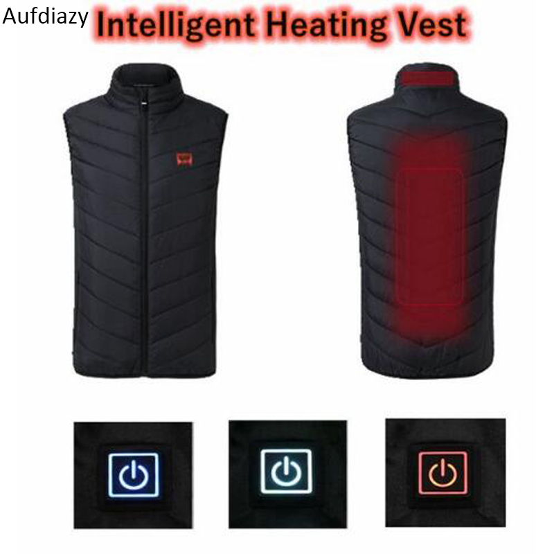 Aufdiazy Outdoor USB Infrared Heating Vest Jacket Men Women Winter Electric Thermal Waistcoat For Sports Hiking IM018, Black
Aufdiazy Outdoor USB Infrared Heating Vest Jacket Men Women Winter Electric Thermal Waistcoat For Sports Hiking IM018, Black