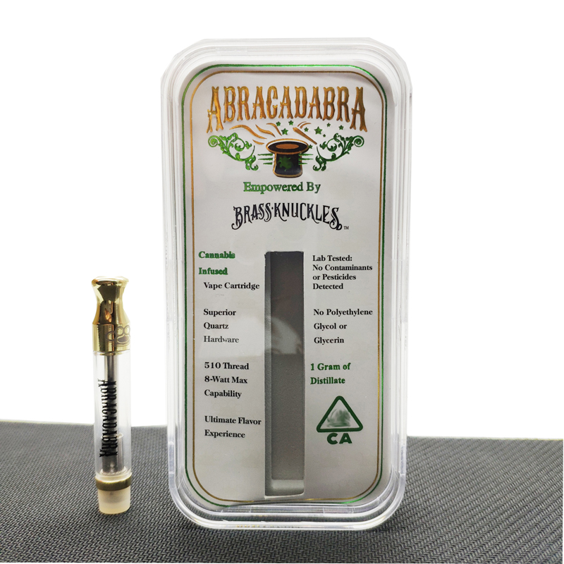Brass Knuckles Cartridge 1.0ml Connected Abracadabra Cotton Ceramic Coil Vape pen vape Carts E-Cigarettes atomozers in Acrylic Box DHL Free
Brass Knuckles Cartridge 1.0ml Connected Abracadabra Cotton Ceramic Coil Vape pen vape Carts E-Cigarettes atomozers in Acrylic Box DHL Free