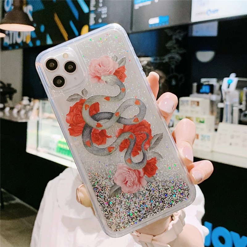 Fashion Bling Quicksand Mobile Phone Case for iphone 11 pro max Top Quality TPU+PC Snake Butterfly Phone Cover for iphone X XR Xsmax 78 plus, Color 1
Fashion Bling Quicksand Mobile Phone Case for iphone 11 pro max Top Quality TPU+PC Snake Butterfly Phone Cover for iphone X XR Xsmax 78 plus, Color 1