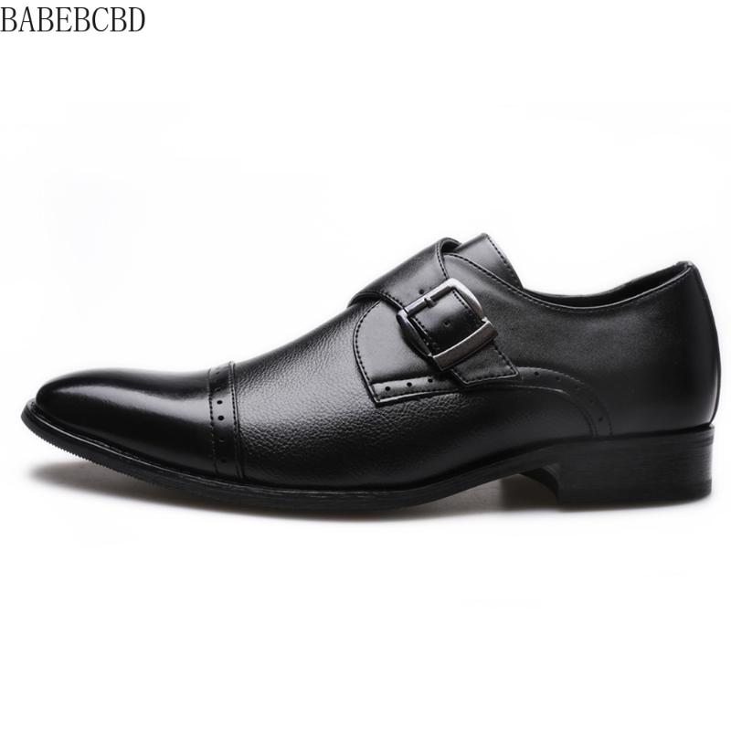 2020 One pair of men's leather shoes business leather shoes buckle three joint men's eu38-48, Black
2020 One pair of men's leather shoes business leather shoes buckle three joint men's eu38-48, Black