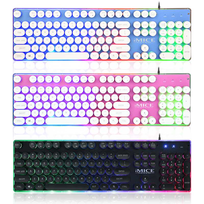iMice Gaming Keyboard Steam Punk 104 Keys Backlit Keyboards Wired USB Waterproof Mechanical Feeling Steam Punk Gamer Keyboard
iMice Gaming Keyboard Steam Punk 104 Keys Backlit Keyboards Wired USB Waterproof Mechanical Feeling Steam Punk Gamer Keyboard