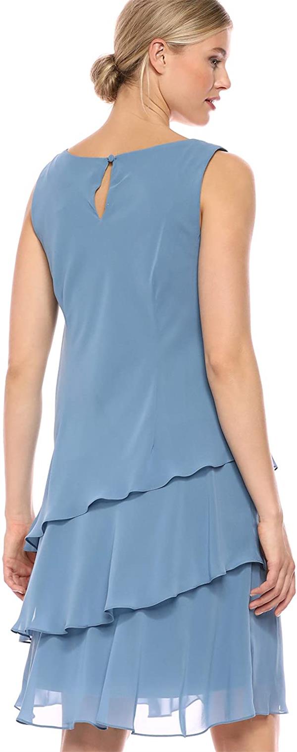 Fashion Women Beaded Shoulder Tiered Cape Navy Blue Sheath Column Mother of the Bride Dress Chiffon Plus Size Formal Prom Party Wear Gowns